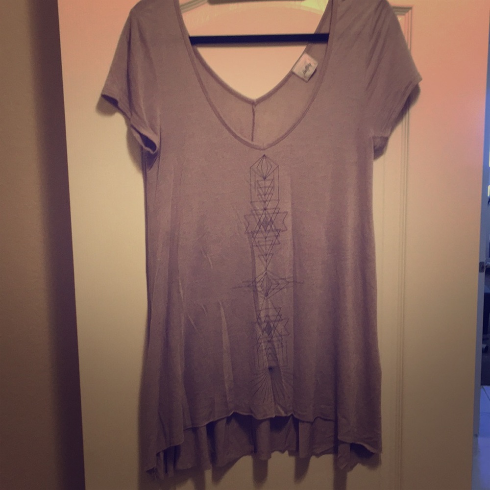 Medium Flowy long shirt with print